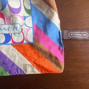 Coach cotton and silk scarf